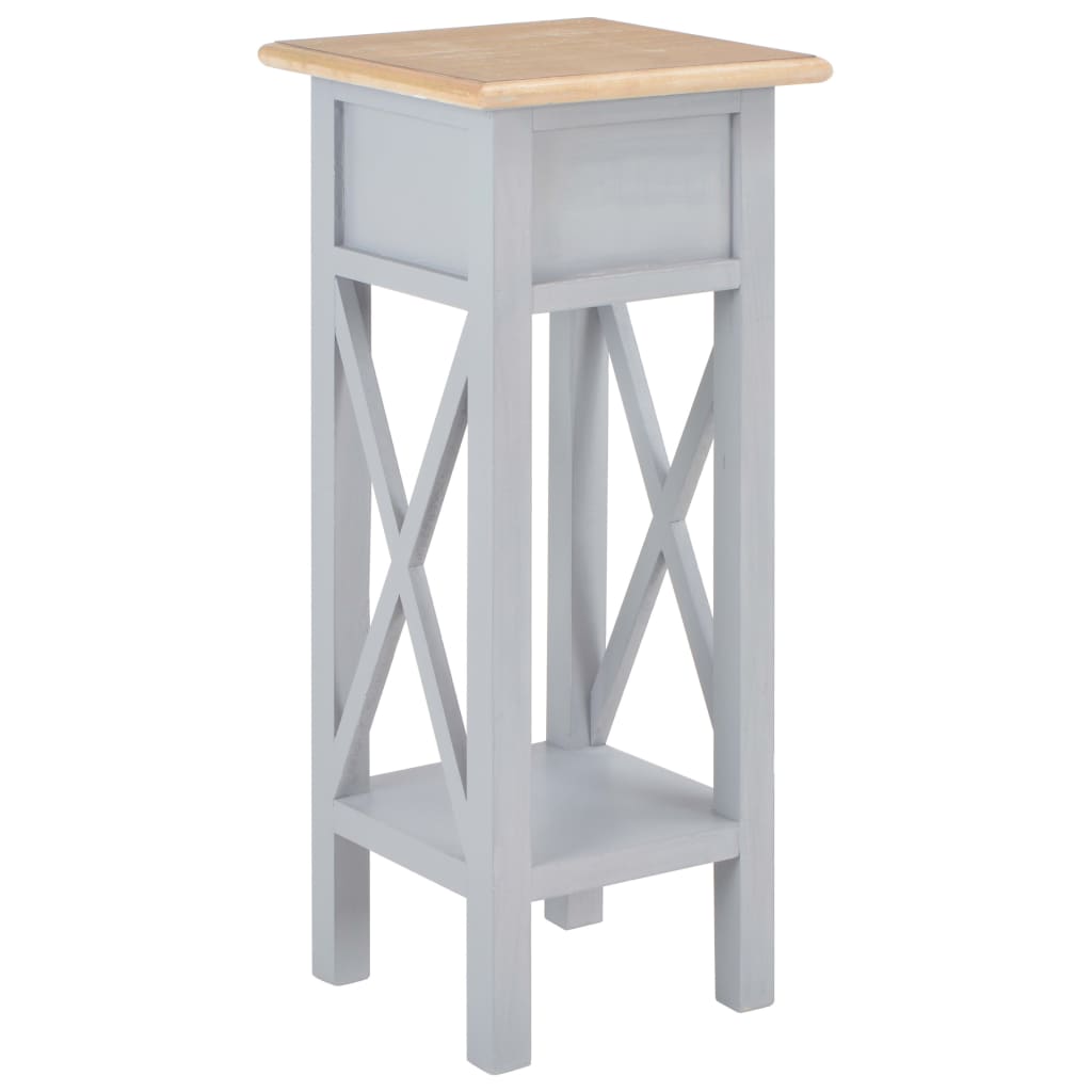 Table d'appoint Gris 27 x 27 x 65,5 cm Bois - XIOS