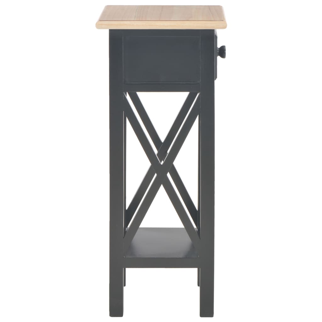 Table d'appoint Noir 27 x 27 x 65,5 cm Bois - XIOS