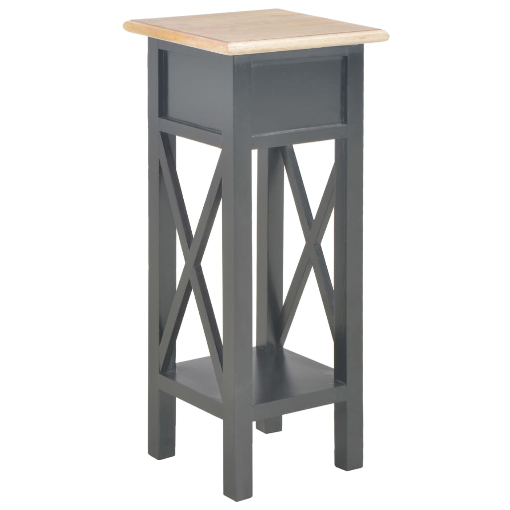 Table d'appoint Noir 27 x 27 x 65,5 cm Bois - XIOS