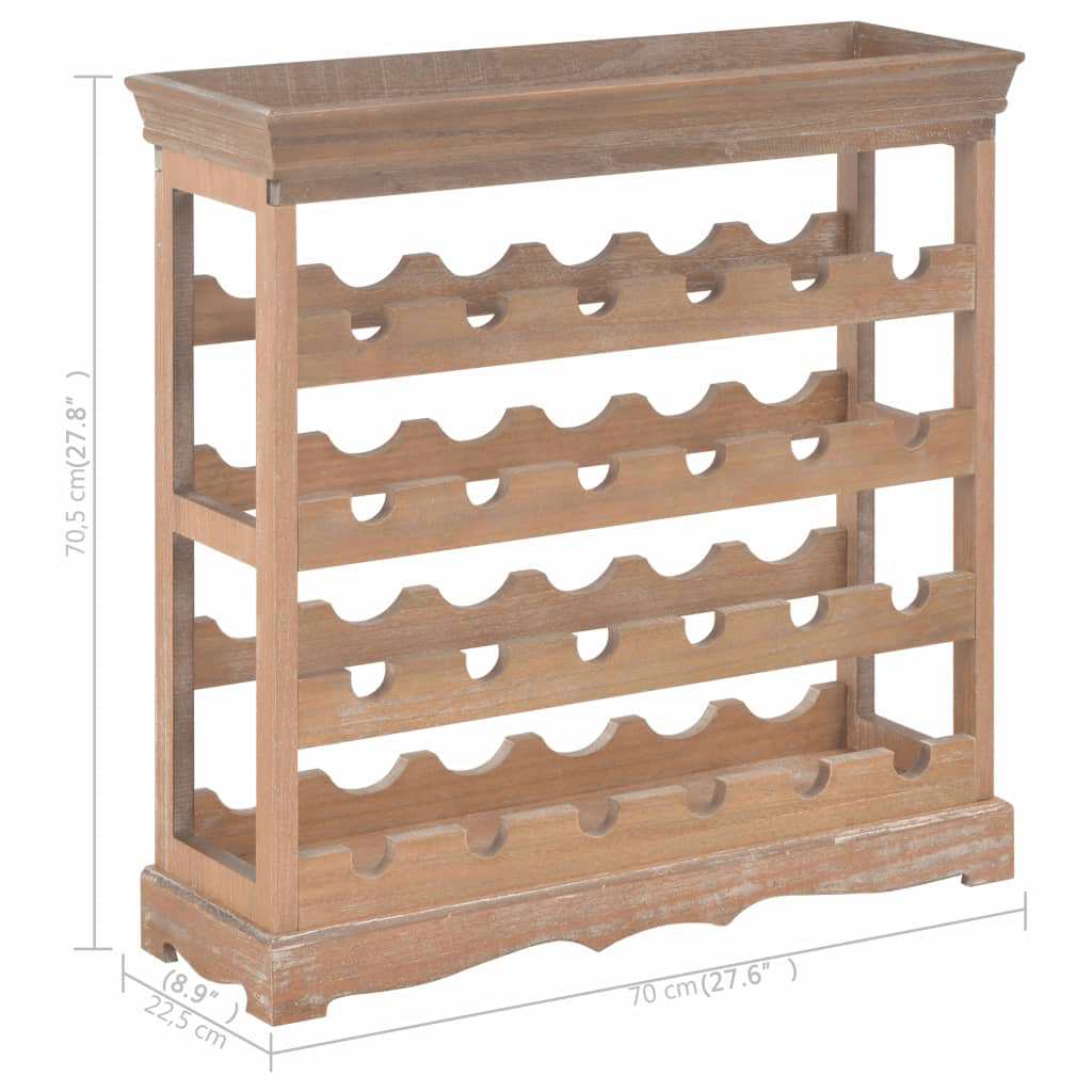 Armoire à vin Marron 70 x 22,5 x 70,5 cm MDF - XIOS