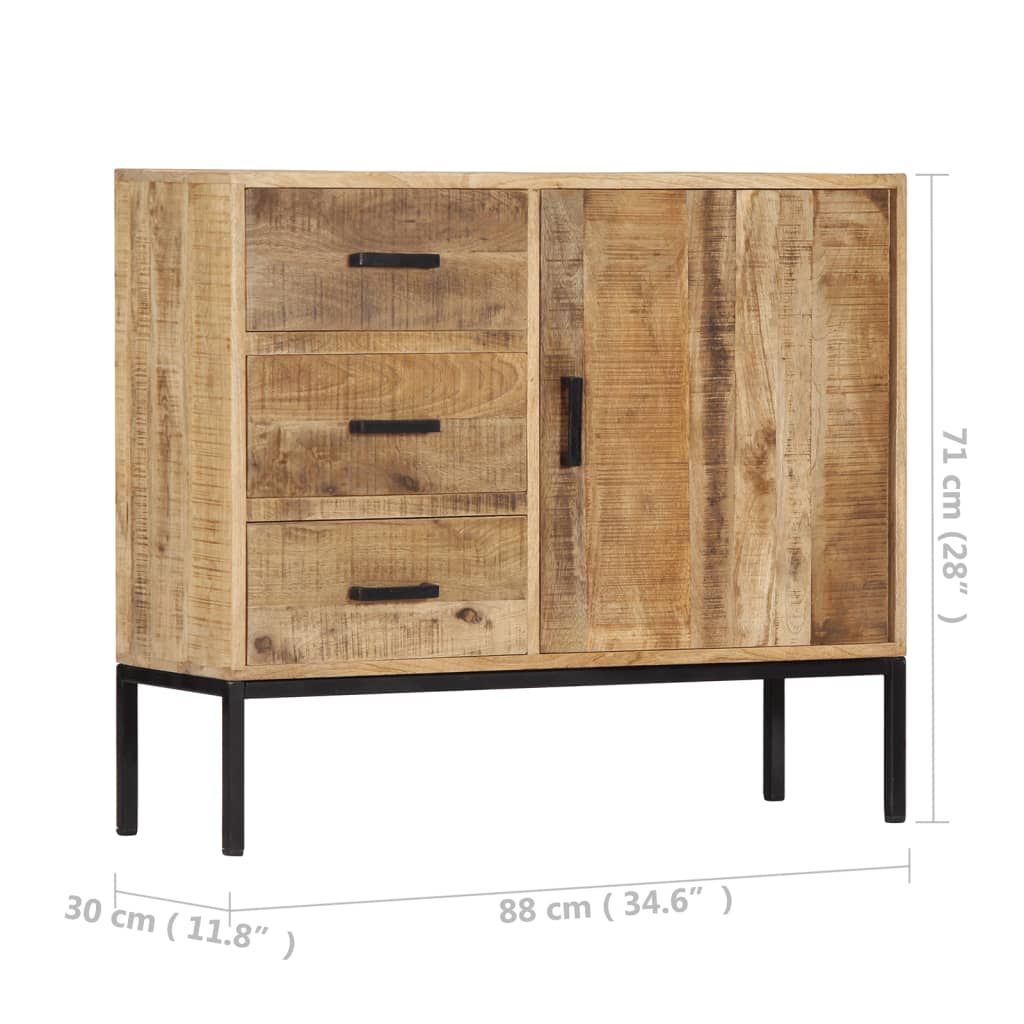 Buffet 88x30x71 cm Bois de manguier massif - XIOS