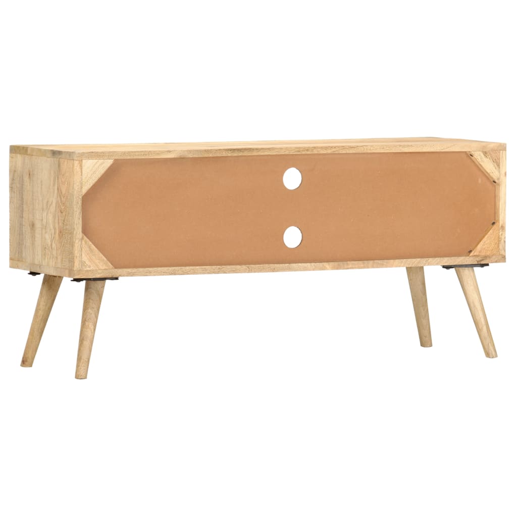 Meuble TV 100x30x45 cm bois massif de manguier - XIOS