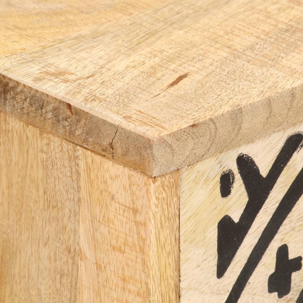 Meuble TV 100x30x45 cm bois massif de manguier - XIOS