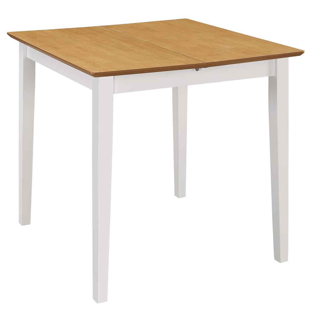 Table à manger extensible Blanc (80-120)x80x74 cm MDF - XIOS