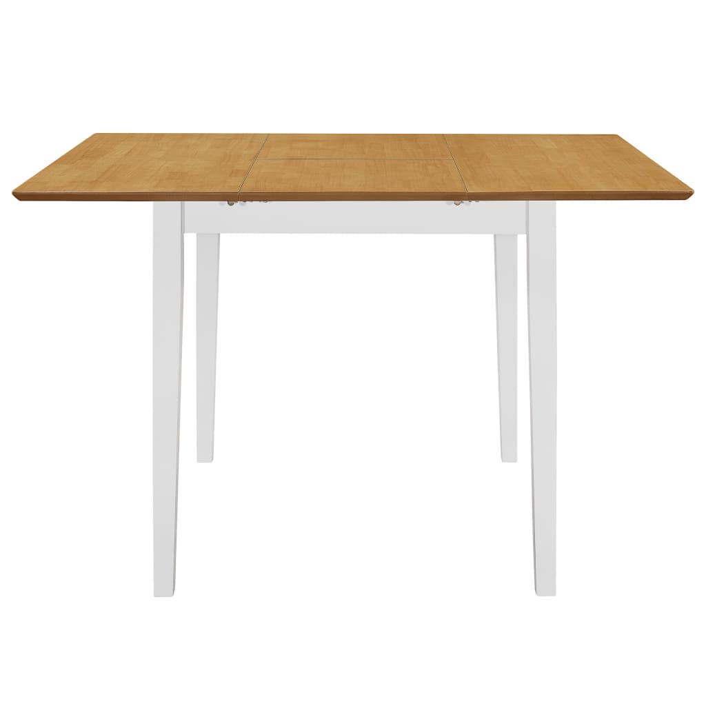 Table à manger extensible Blanc (80-120)x80x74 cm MDF - XIOS