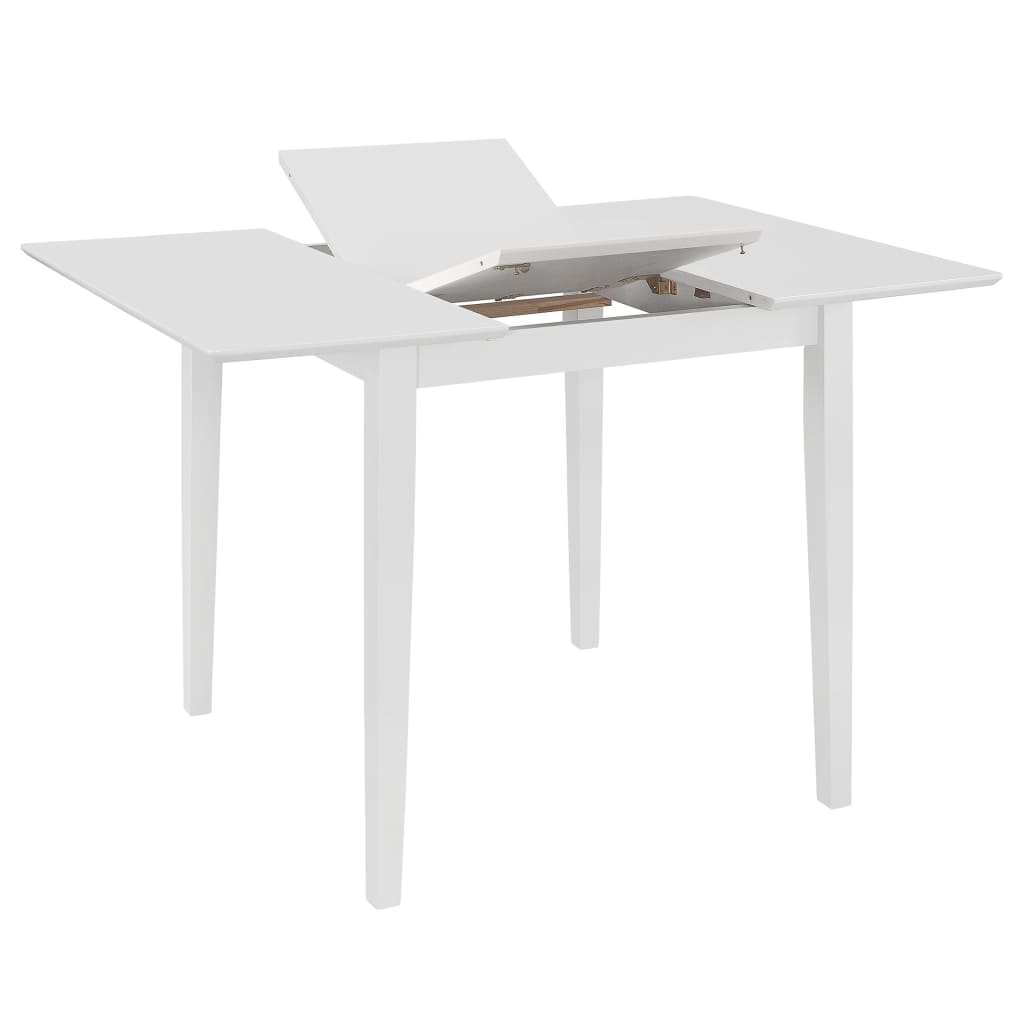 Table à manger extensible Blanc (80-120)x80x74 cm MDF - XIOS