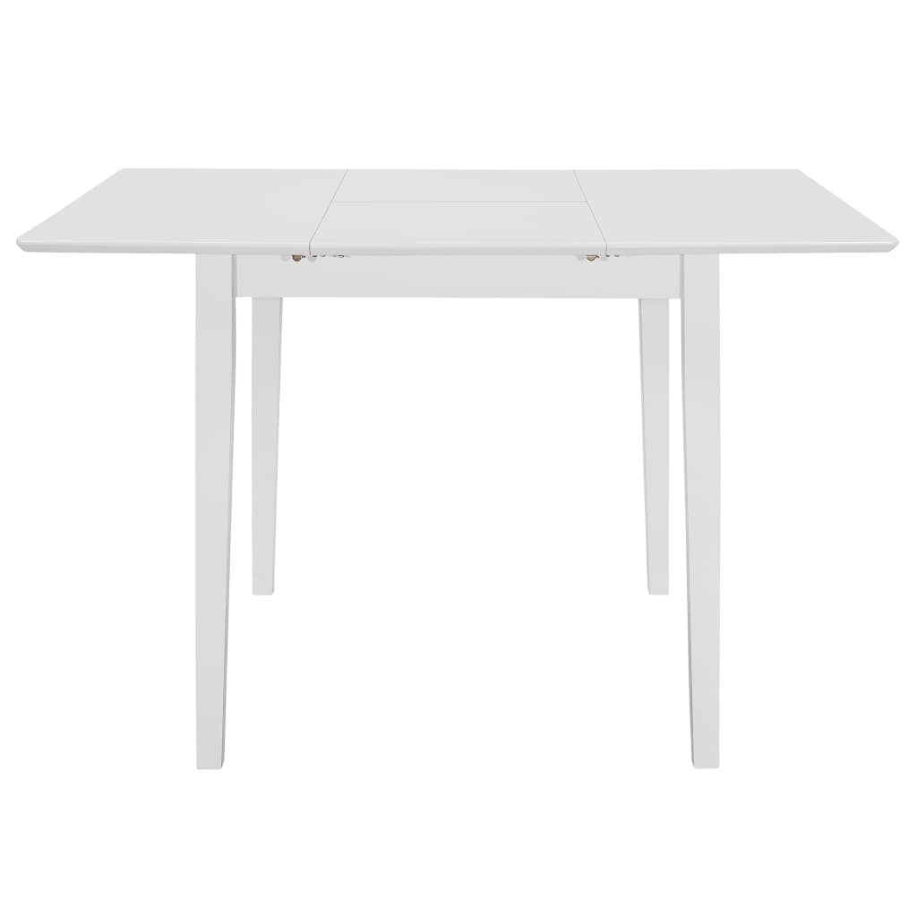 Table à manger extensible Blanc (80-120)x80x74 cm MDF - XIOS