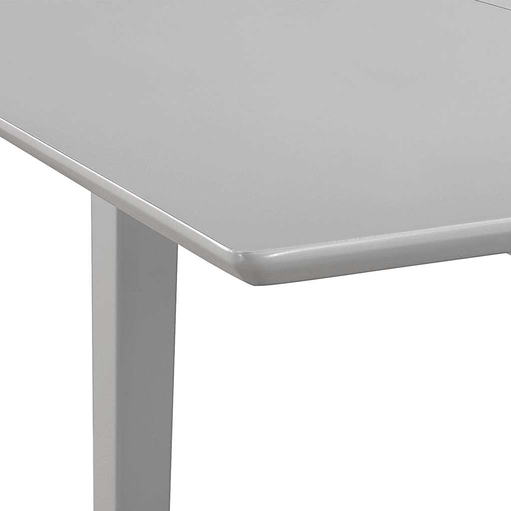 Table à dîner extensible Gris (80-120) x 80 x 74 cm MDF