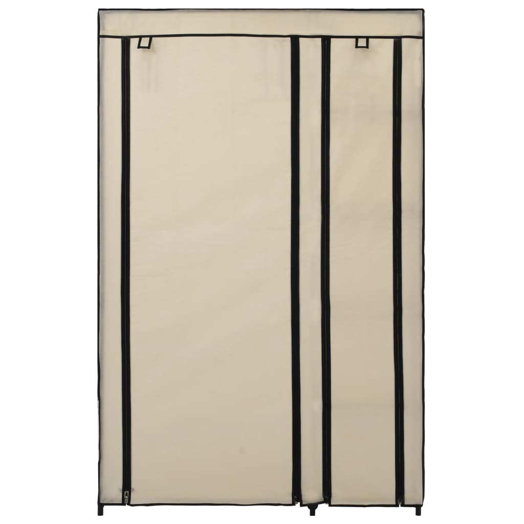 Garde-robe pliable Crème 110x45x175 cm Tissu - XIOS