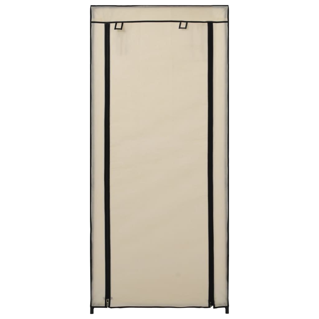 Armoire à chaussures avec housse Crème 58x28x106 cm Tissu - XIOS