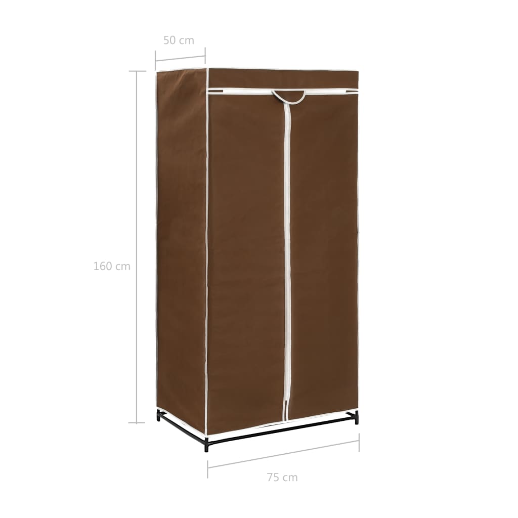 Garde-robe Marron 75x50x160 cm - XIOS