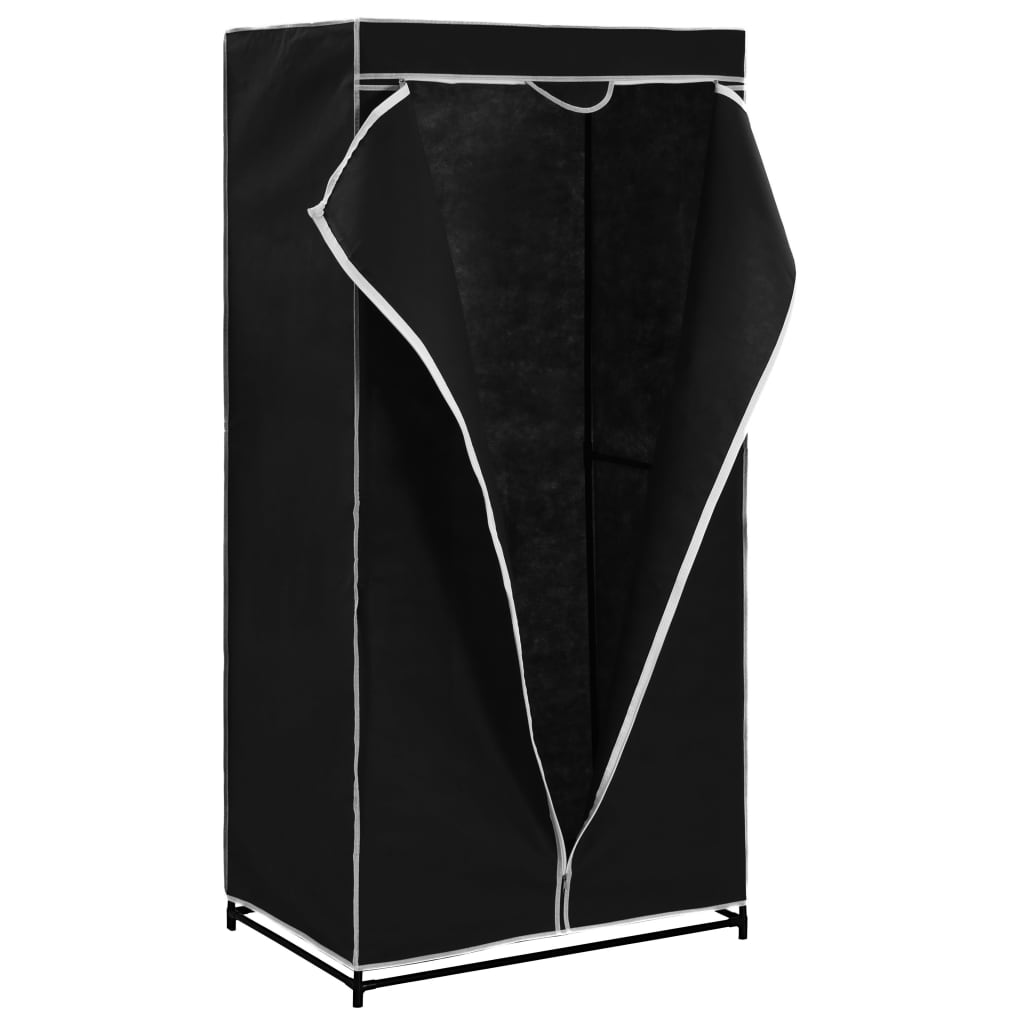 2 pcs Garde-robes Noir 75x50x160 cm - XIOS