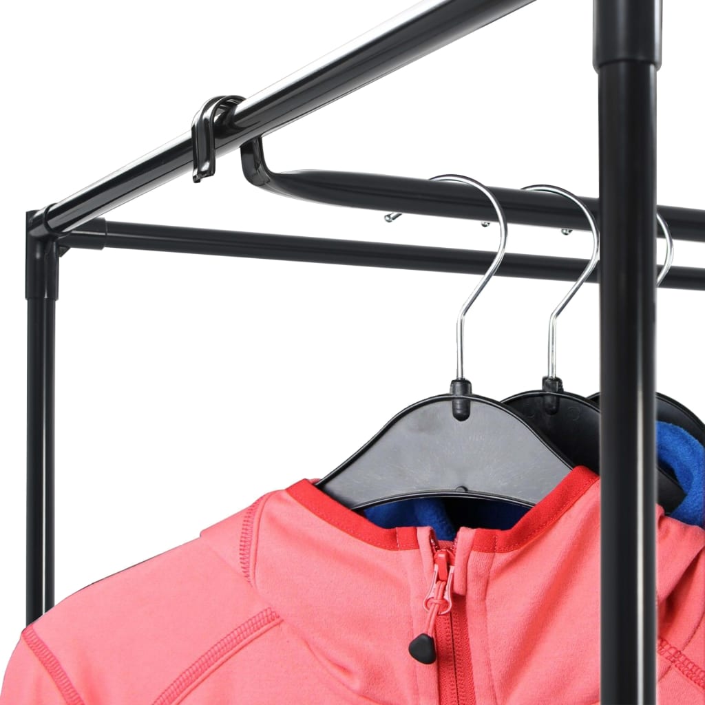 2 pcs Garde-robes Noir 75x50x160 cm - XIOS