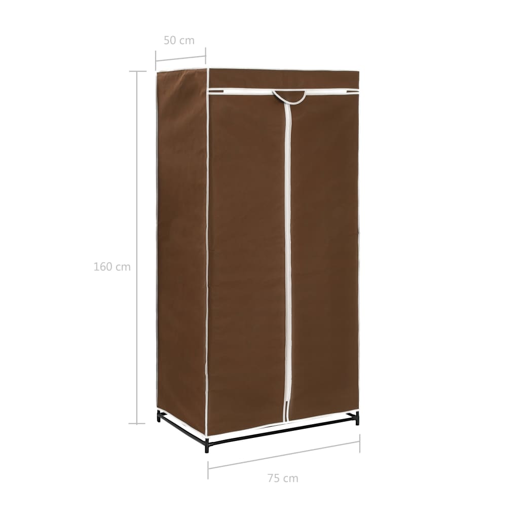 2 pcs Garde-robes Marron 75x50x160 cm - XIOS
