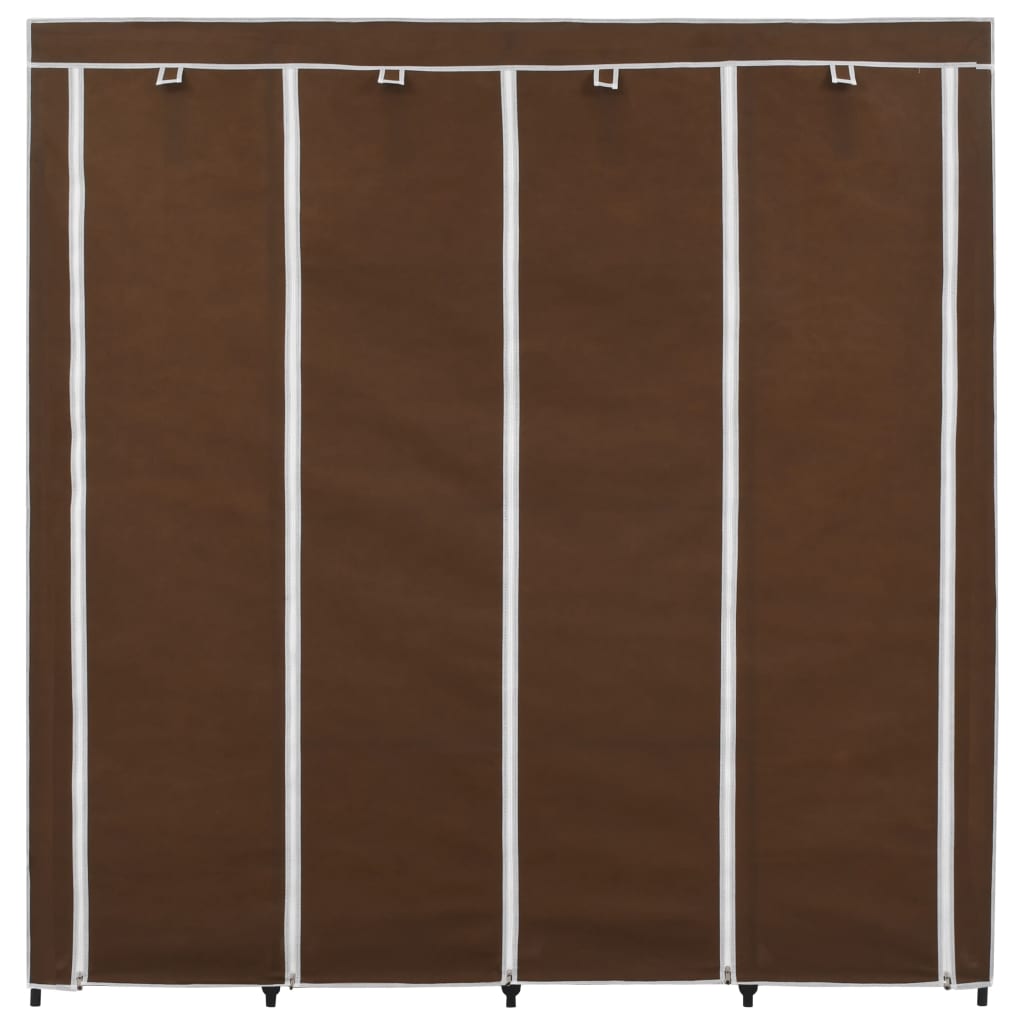 Garde-robe avec 4 compartiments Marron 175x45x170 cm - XIOS