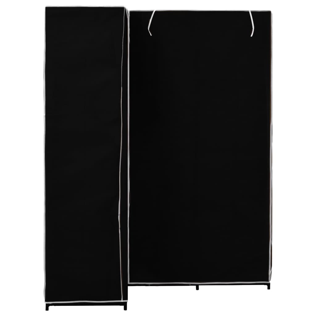Garde-robe d'angle Noir 130x87x169 cm - XIOS