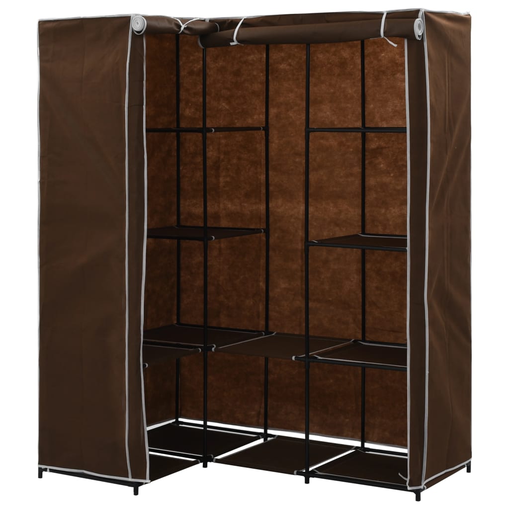 Garde-robe d'angle Marron 130x87x169 cm - XIOS
