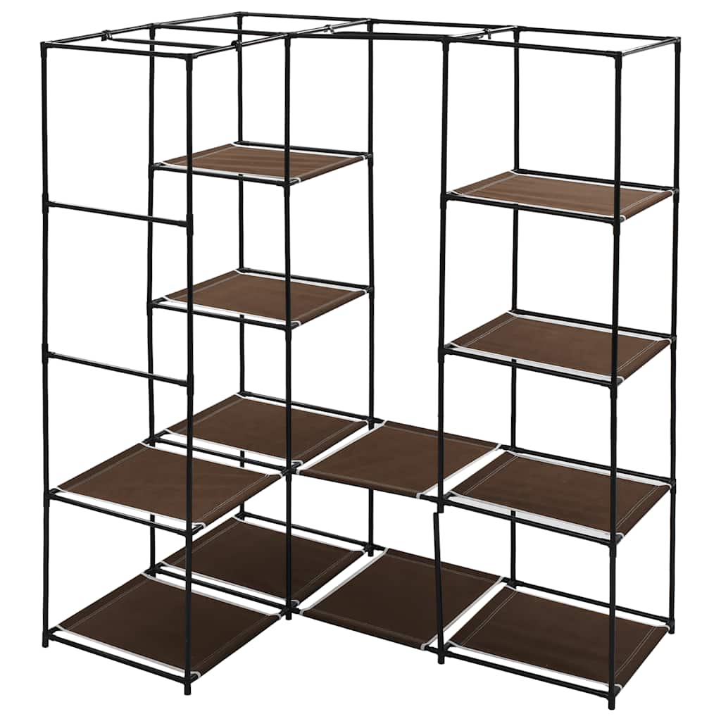 Garde-robe d'angle Marron 130x87x169 cm - XIOS