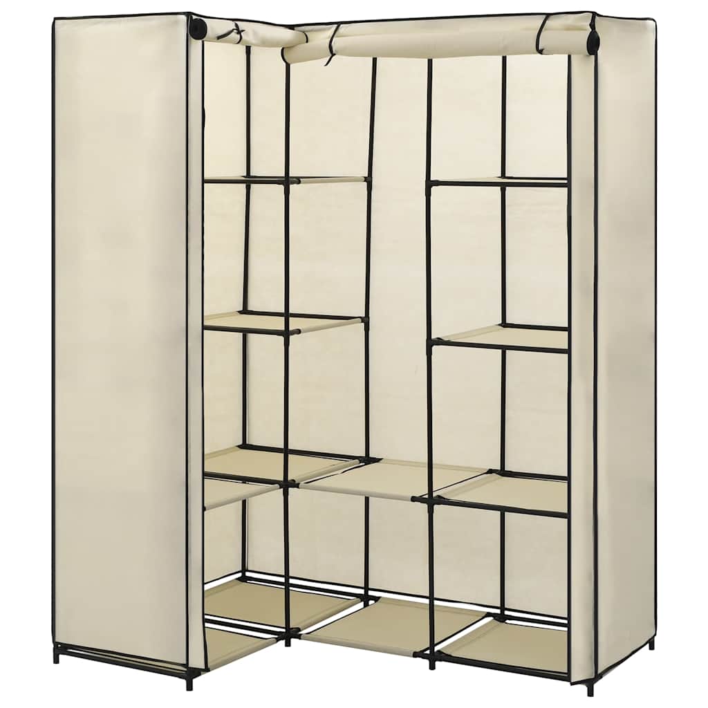 Garde-robe d'angle Crème 130 x 87 x 169 cm - XIOS