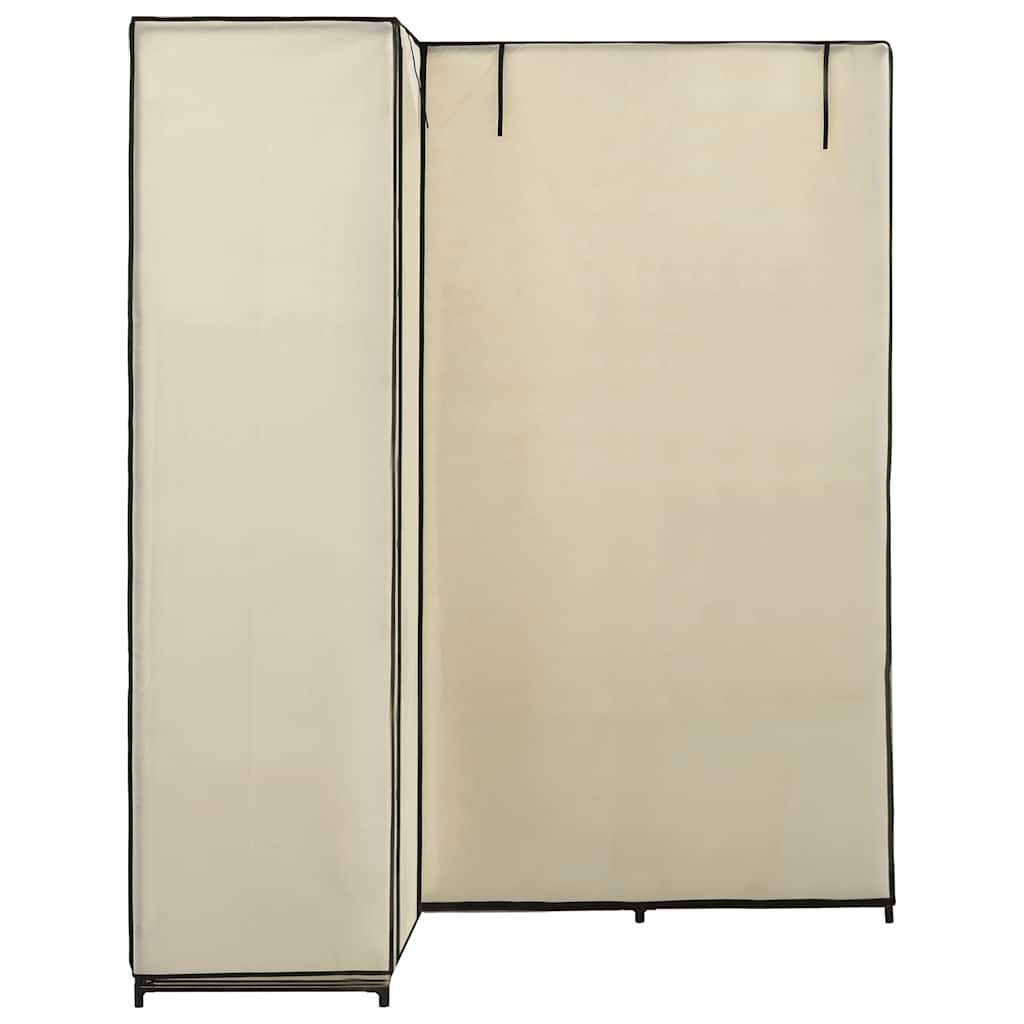 Garde-robe d'angle Crème 130 x 87 x 169 cm - XIOS