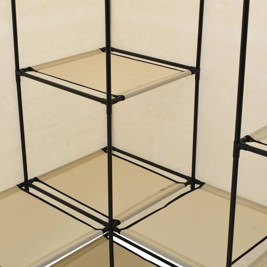 Garde-robe d'angle Crème 130 x 87 x 169 cm - XIOS