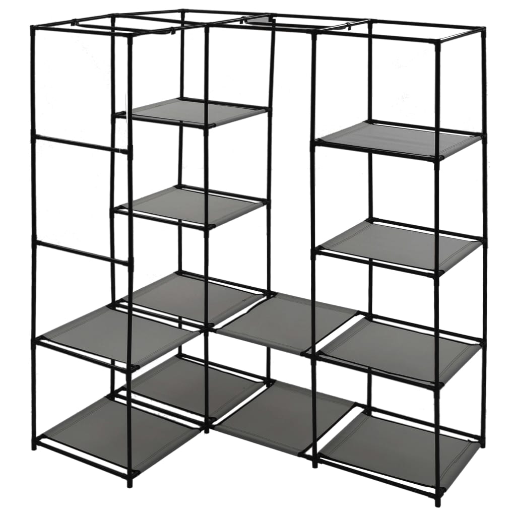 Garde-robe d'angle Gris 130 x 87 x 169 cm - XIOS