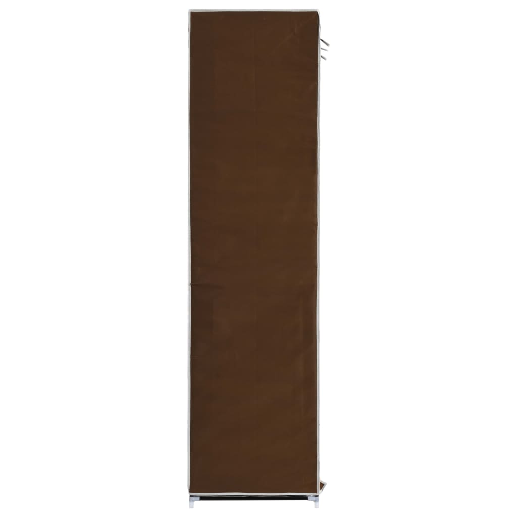 Armoire avec compartiments et barres Marron 150x45x175 cm Tissu - XIOS