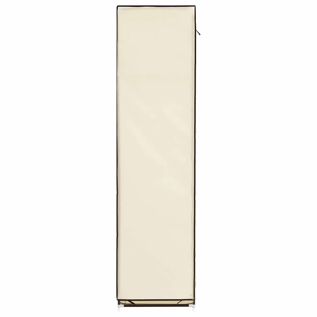 Armoire avec compartiments et barres Crème 150x45x175 cm Tissu - XIOS