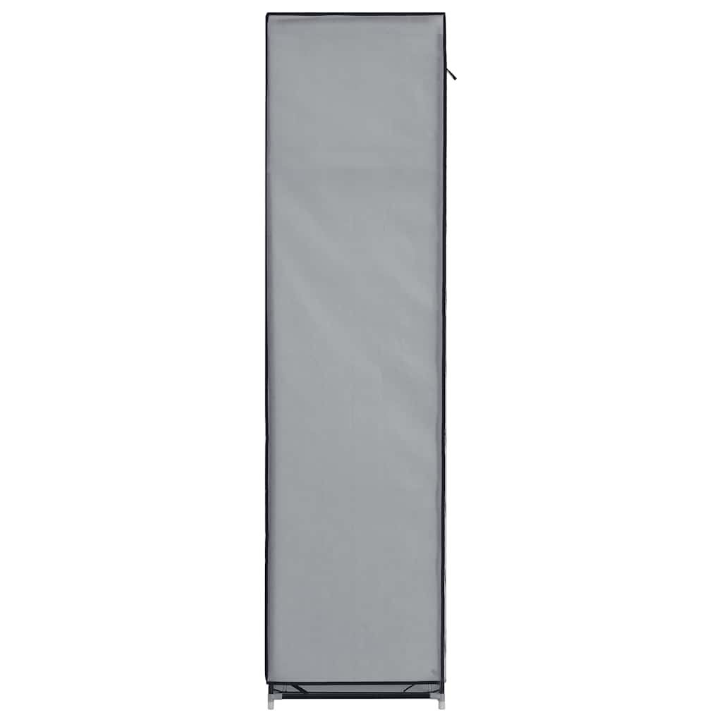 Armoire avec compartiments et barres Gris 150x45x175 cm Tissu - XIOS