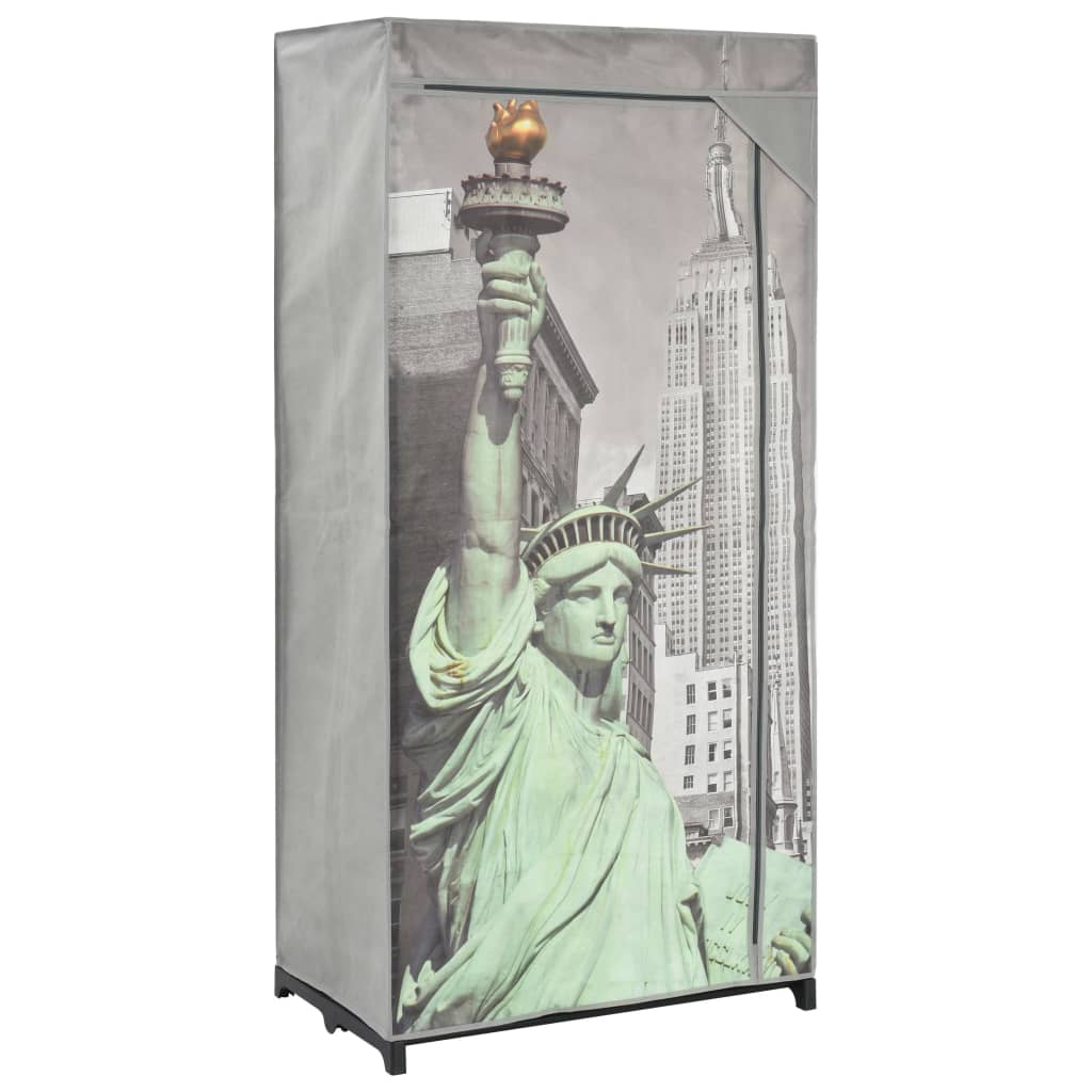 Garde-robe New York 75x45x160 cm Tissu - XIOS