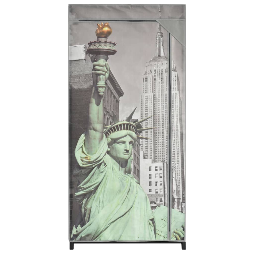 Garde-robe New York 75x45x160 cm Tissu - XIOS