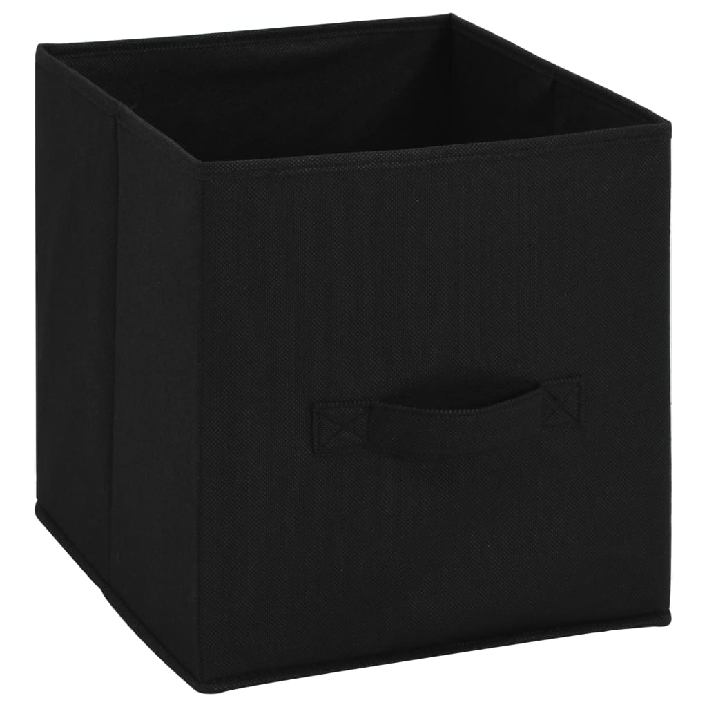 Armoire de rangement avec 4 paniers tissu Noir 63x30x71cm Acier - XIOS