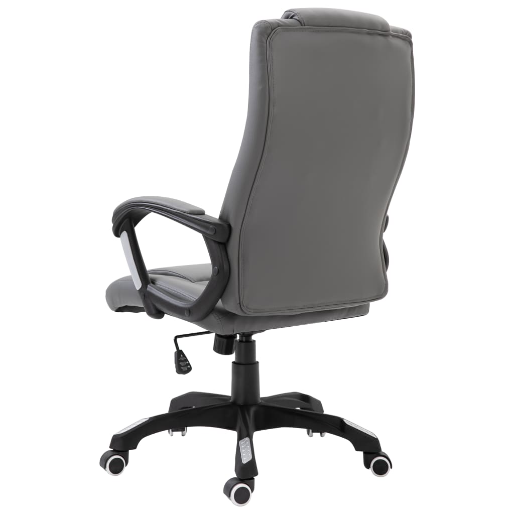 Chaise de bureau Anthracite Similicuir - XIOS