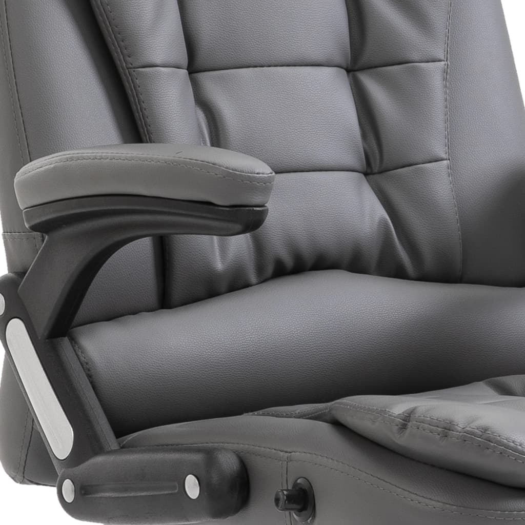 Chaise de bureau Anthracite Similicuir - XIOS