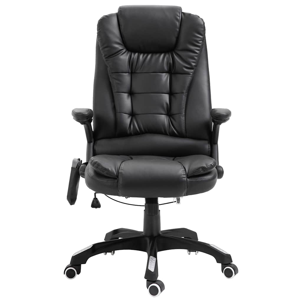 Chaise de bureau de massage Noir Similicuir