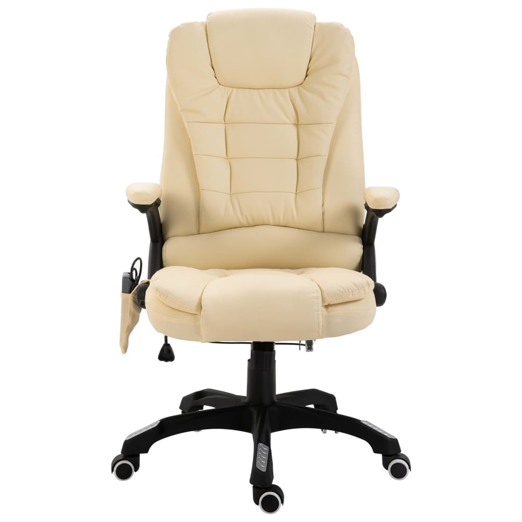 Chaise de bureau de massage Crème Similicuir - XIOS