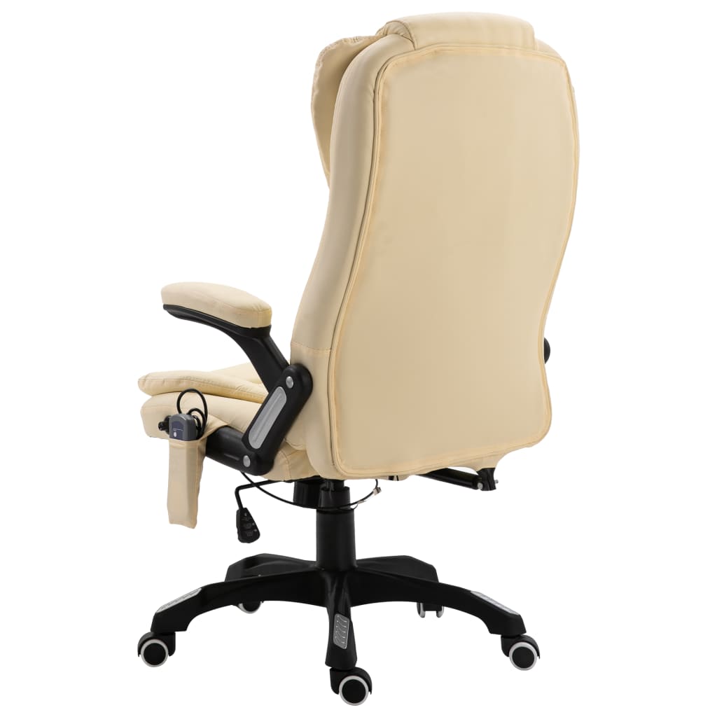 Chaise de bureau de massage Crème Similicuir - XIOS