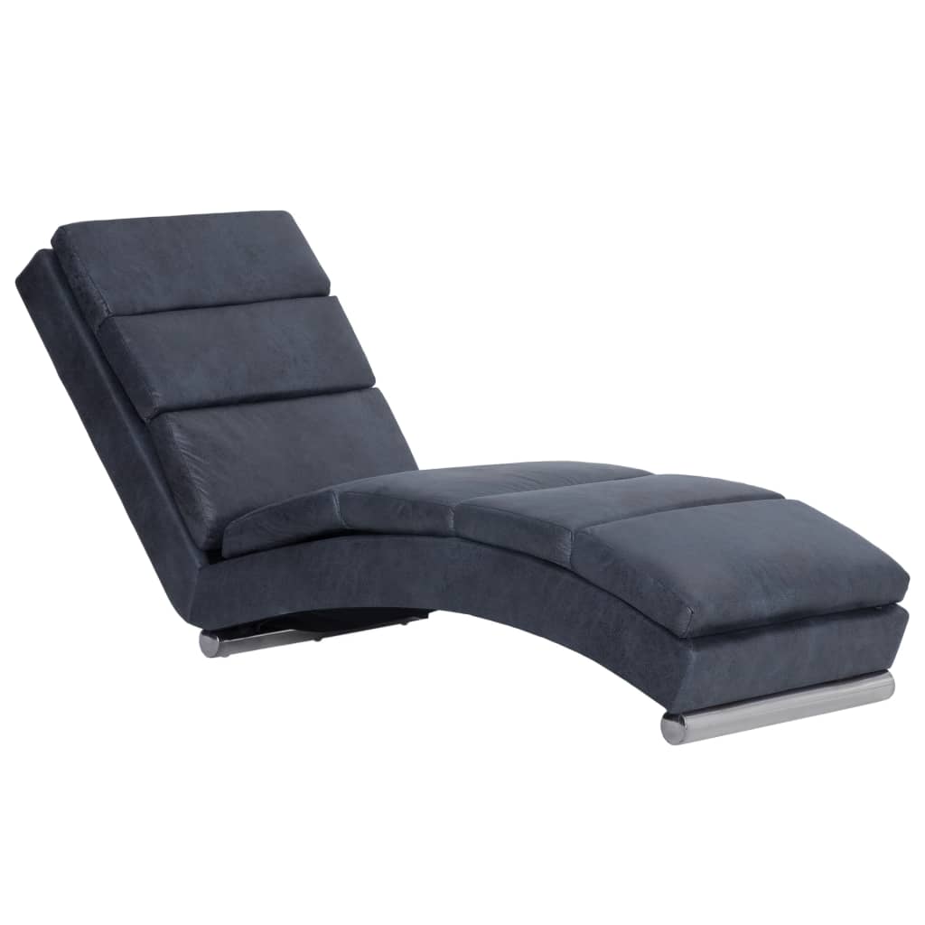 Chaise longue Gris Similicuir daim - XIOS