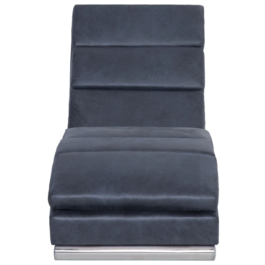 Chaise longue Gris Similicuir daim - XIOS
