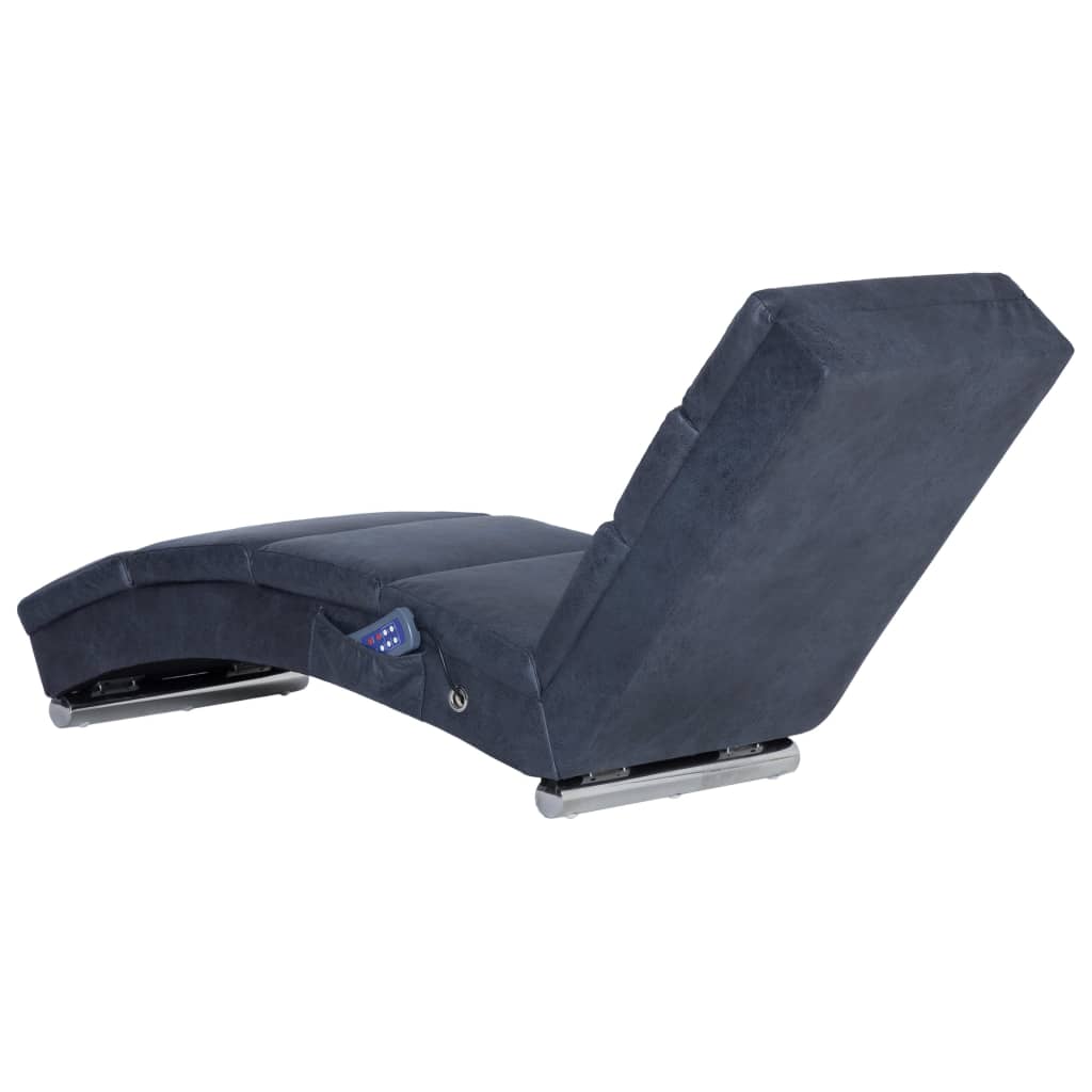 Chaise longue de longue Gris Similicuir daim - XIOS