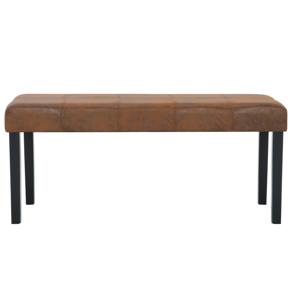 Banc 106 cm Marron Similicuir daim - XIOS
