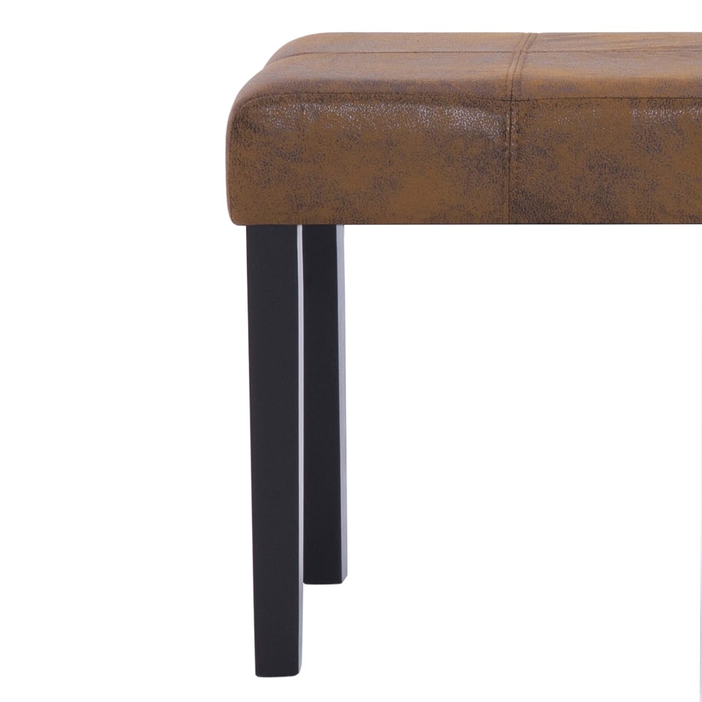 Banc 106 cm Marron Similicuir daim - XIOS