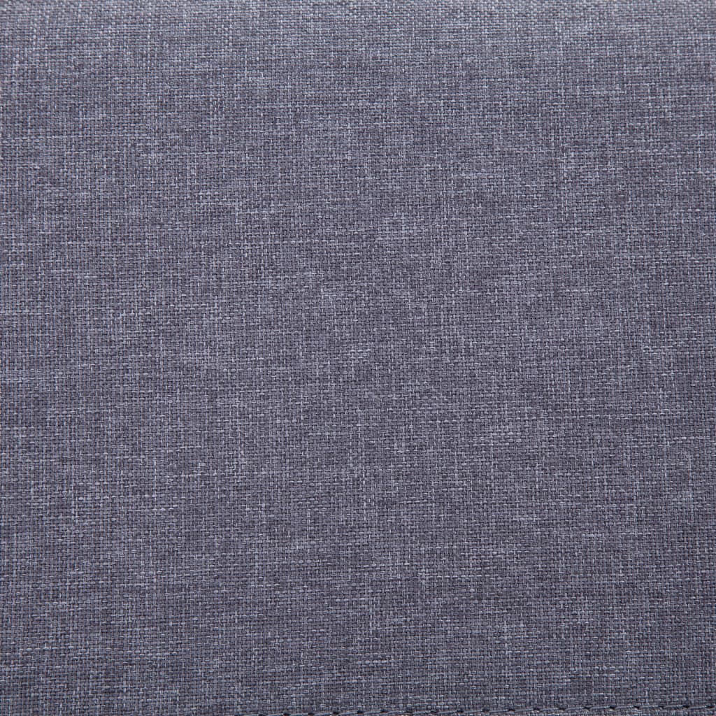 Banc avec compartiment de rangement 116 cm Gris clair Polyester - XIOS