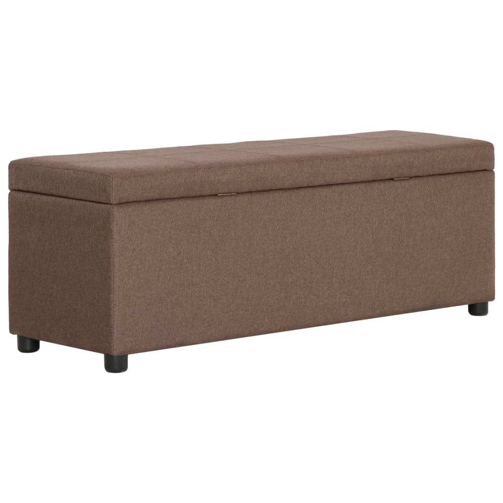 Banc avec compartiment de rangement 116 cm Marron Polyester - XIOS