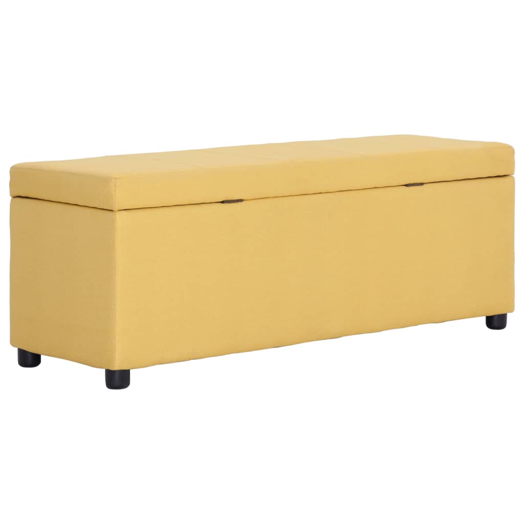 Banc avec compartiment de rangement 116 cm Jaune Polyester - XIOS