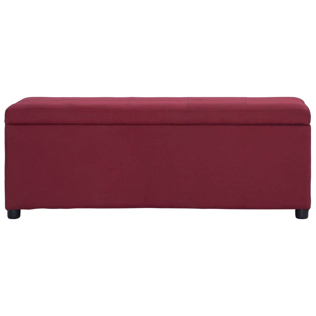 Banc avec compartiment de rangement 116 cm Bordeaux Polyester - XIOS