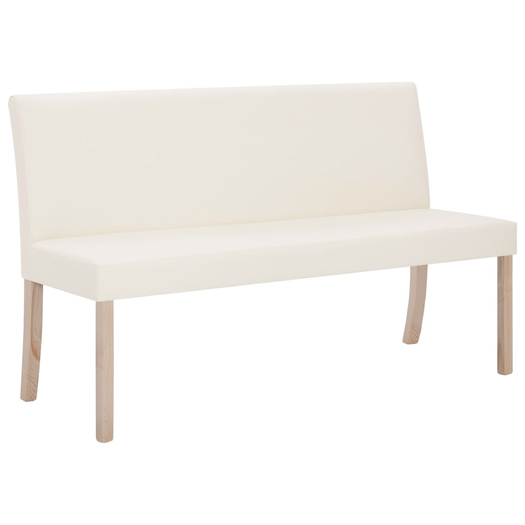 Banc 139,5 cm Crème Similicuir - XIOS