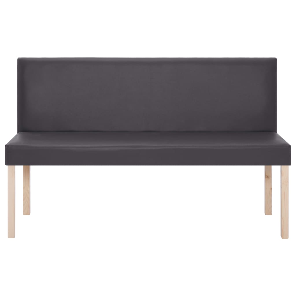 Banc 139,5 cm Gris Similicuir - XIOS