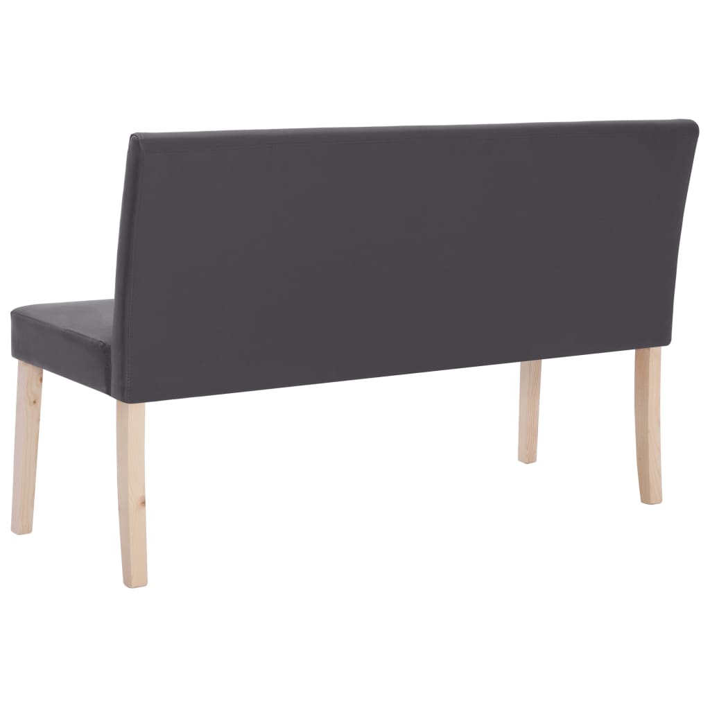 Banc 139,5 cm Gris Similicuir - XIOS