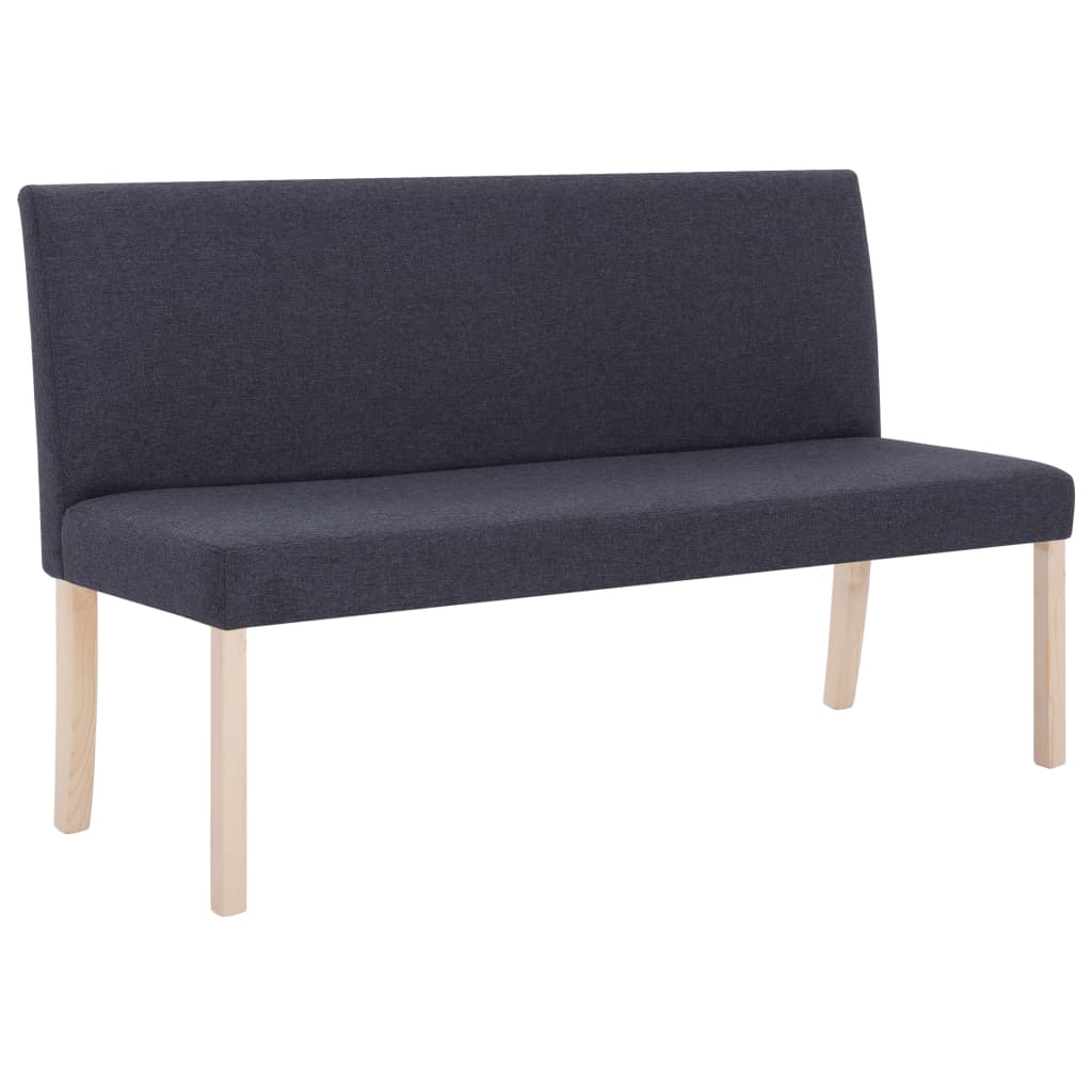 Banc 139,5 cm Gris foncé Polyester - XIOS
